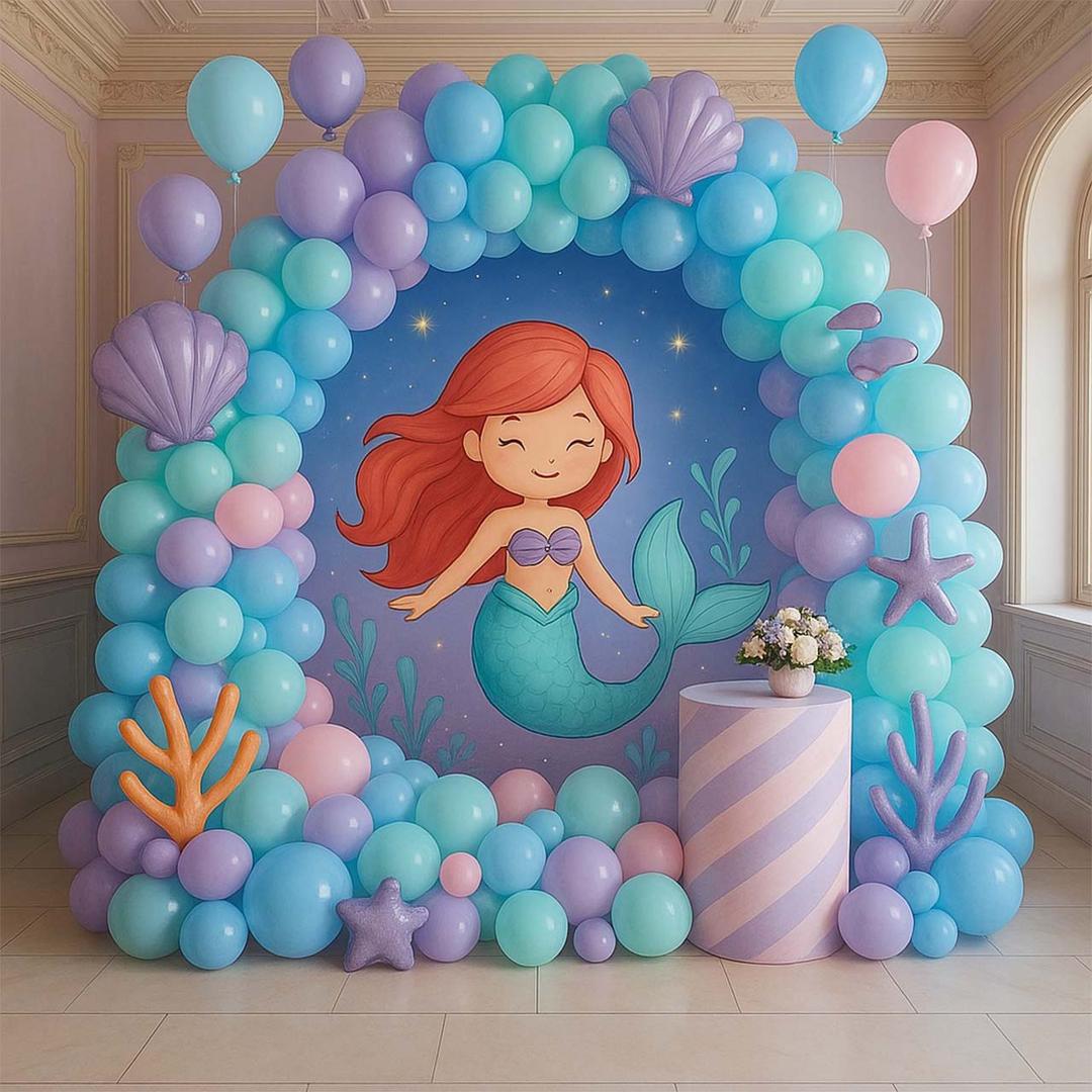 Mermaid Theme balloon decoration