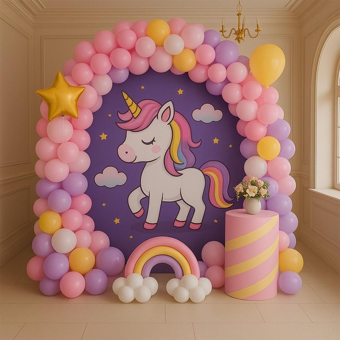 Unicorn theme balloon decoration